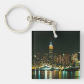 ニューヨークシティのスカイライン キーホルダー (正面)