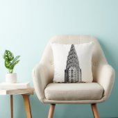 ニューヨークシティのスカイライン: クライスラの建物のドーム クッション (椅子)