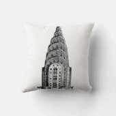 ニューヨークシティのスカイライン: クライスラの建物のドーム クッション (裏面)