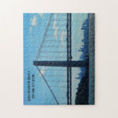 ニューヨークシティのスカイライン、ジョージ・ワシントン・ブリッジ ジグソーパズル (縦)