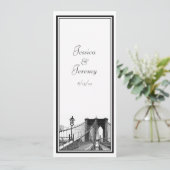 ニューヨークシティのスカイライン ブルックリンブリッジ #2 メニュー レセプション (スタンド正面)