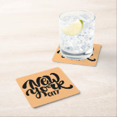 ニューヨークシティのスタイル スクエアペーパーコースター (インサイチュ)