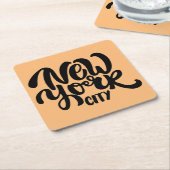 ニューヨークシティのスタイル スクエアペーパーコースター (アングル)