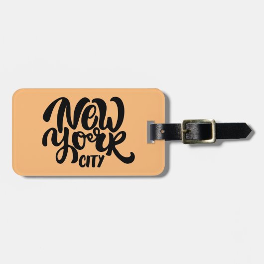 ニューヨークシティのスタイル ラゲッジタグ (正面横)
