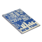 ニューヨークシティのタイポグラフィポスター ノートブック (右側)