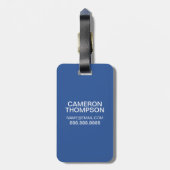 ニューヨークシティのタイポグラフィポスター ラゲッジタグ (裏面縦)