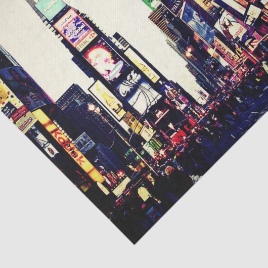 ニューヨークシティのタイムズ・スクエアのティッシュペーパー 薄葉紙 (詳細)