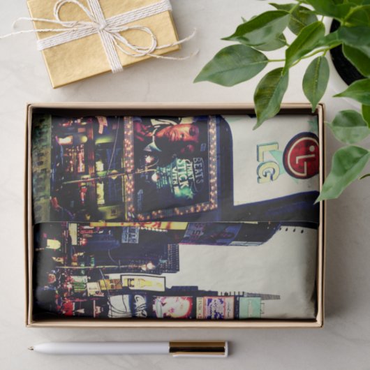 ニューヨークシティのタイムズ・スクエアのティッシュペーパー 薄葉紙 (ギフト)