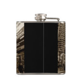 ニューヨークシティのタイムズ・スクエアの写真 フラスク (裏面)