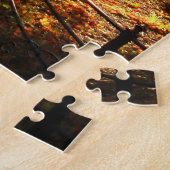 ニューヨークシティのパズル-セントラル・パークの秋道 ジグソーパズル (側面)