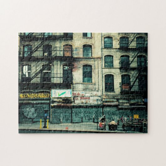 ニューヨークシティのパズル-都市の衰退 ジグソーパズル (横)