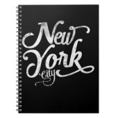 ニューヨークシティのヴィンテージのタイポグラフィ ノートブック (正面)