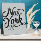 ニューヨークシティのヴィンテージのタイポグラフィ フォトプラーク (側面)