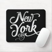 ニューヨークシティのヴィンテージのタイポグラフィ マウスパッド (マウス)