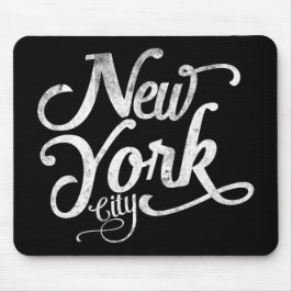ニューヨークシティのヴィンテージのタイポグラフィ マウスパッド