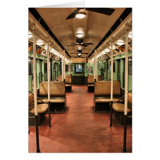 ニューヨークシティのヴィンテージのトロリー車 (正面)