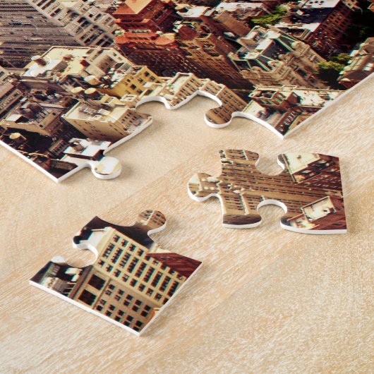 ニューヨークシティの上 ジグソーパズル (側面)