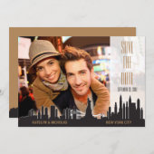 ニューヨークシティの保存日付 セーブザデート (正面/裏面)