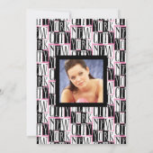 ニューヨークシティの写真テンプレートの誕生会 招待状 (裏面)