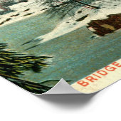 ニューヨークシティの冬のセントラル公園ヴィンテージ ポスター (角)