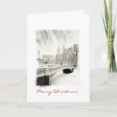 ニューヨークシティの冬-クリスマス シーズンカード (正面)