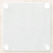 ニューヨークシティの地図のスケッチ ガラスコースター (裏面)