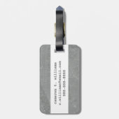 ニューヨークシティの地図のスケッチ ラゲッジタグ (裏面縦)