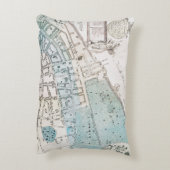 ニューヨークシティの地図1728年 アクセントクッション (裏面(縦))