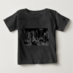 ニューヨークシティの夜 ベビーTシャツ