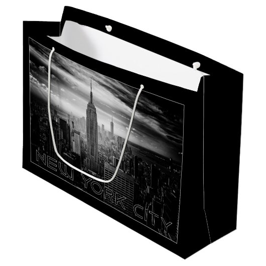 ニューヨークシティの大きいギフトバッグ ラージペーパーバッグ (正面アングル)