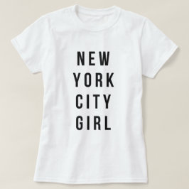 ニューヨークシティの女の子 Tシャツ