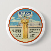 ニューヨークシティの市長2017年のためのマイケルフォークナー 缶バッジ (正面)