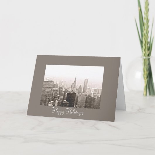 ニューヨークシティの幸せな休日 シーズンカード (正面)