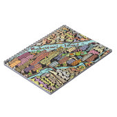 ニューヨークシティの手描きの地図 ノートブック (左側)