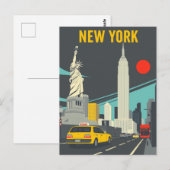 ニューヨークシティの旅　象徴的なNYCのランドマーク ポストカード (正面/裏面)
