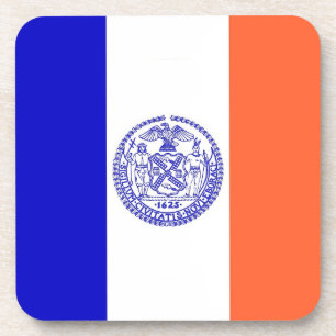 ニューヨークシティの旗が付いている堅いプラスチックコースター コースター