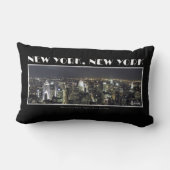 ニューヨークシティの枕のライト ランバークッション (裏面)
