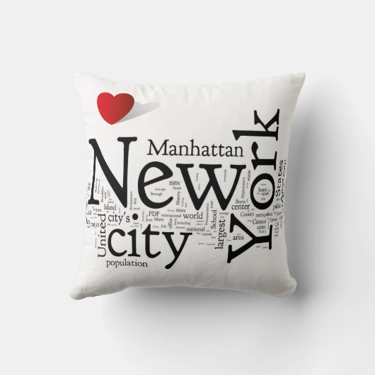 ニューヨークシティの枕 クッション (裏面)
