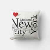 ニューヨークシティの枕 クッション (正面)