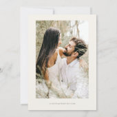 ニューヨークシティの水彩画ビーチ Save the Date 招待状 (裏面)