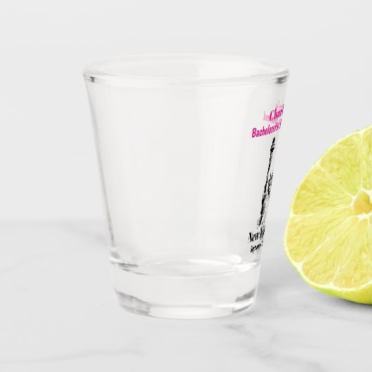 ニューヨークシティの独身最後の女友達パーティーのお土産 ガールズトリップ ショットグラス (左)