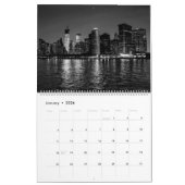 ニューヨークシティの画像的な白黒写真 カレンダー (1月 2026)