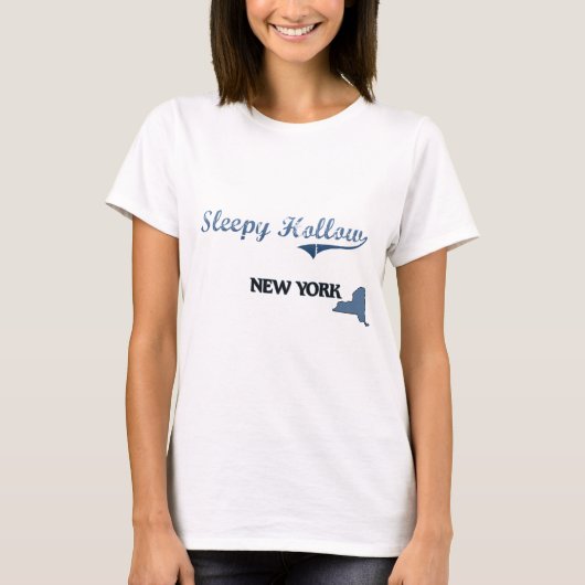 ニューヨークシティの眠い空のクラシック Tシャツ (正面)