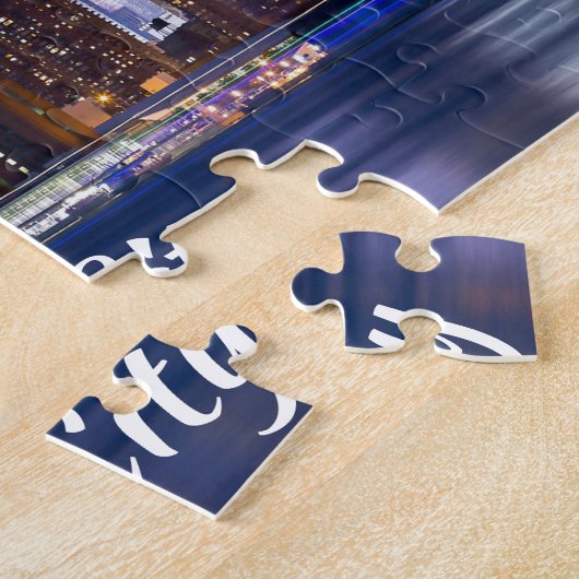 ニューヨークシティの稲妻の嵐 ジグソーパズル (側面)