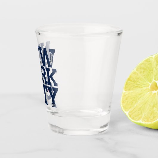 ニューヨークシティの自治区の小グラス ショットグラス (右)