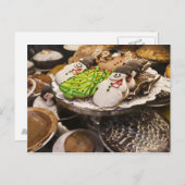 ニューヨークシティの表示のクリスマスのクッキー シーズンポストカード (正面/裏面)