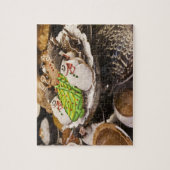 ニューヨークシティの表示のクリスマスのクッキー ジグソーパズル (縦)