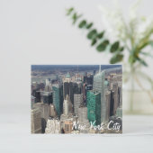 ニューヨークシティの超高層ビルの郵便はがき ポストカード (スタンド正面)