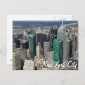 ニューヨークシティの超高層ビルの郵便はがき ポストカード (正面/裏面)