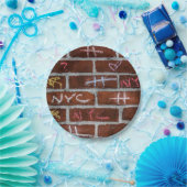 ニューヨークシティの通りの落書きの写真 ペーパープレート (パーティー)